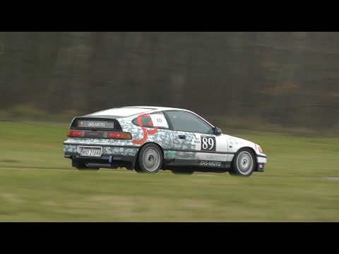 Wojtek Wiertlewski/Paulina Żaczyk, Honda CRX - VII SuperOES Tor Poznań - 02.12.2017