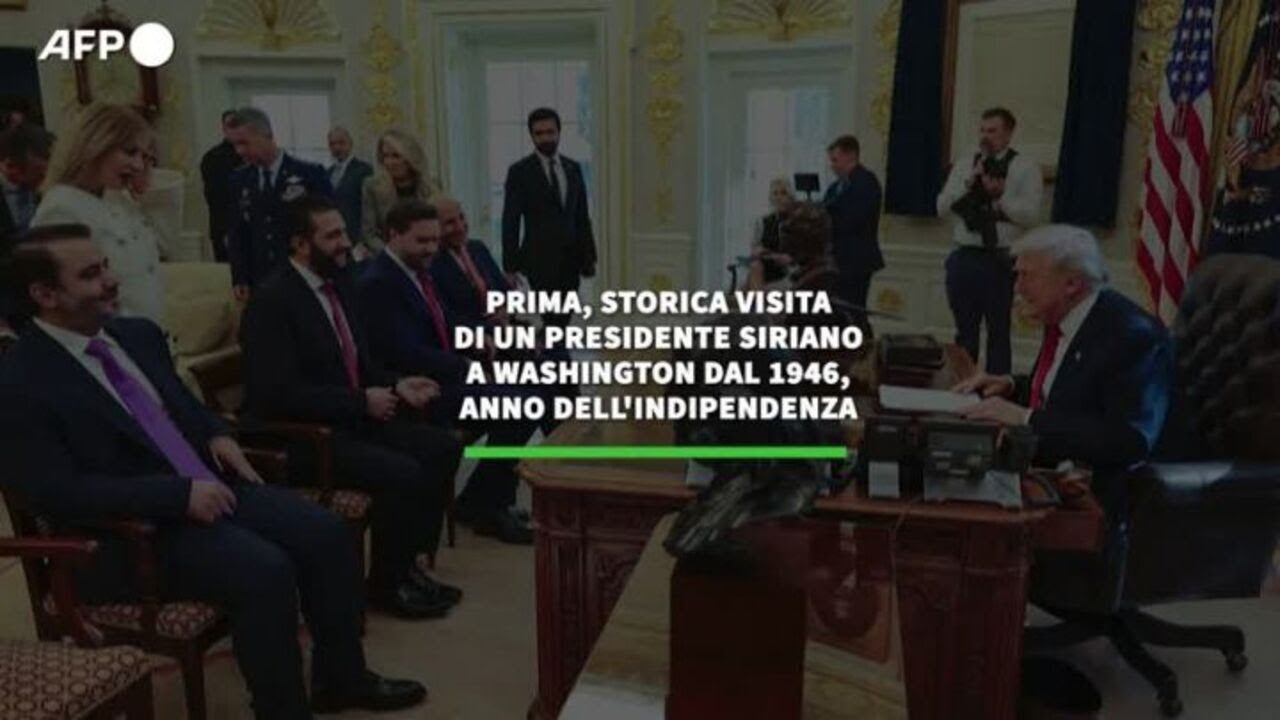 Prima storica visita di un presidente siriano a Washington dal '46