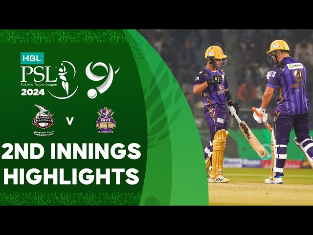 2nd Innings Highlights | Lahore Qalandars vs Quetta Gladiators | Match 4 | HBL PSL 9 | M1Z2U