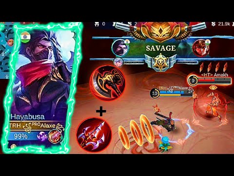 Top Global Hayabusa Build easy counter new Hero Yin + Savage Gameplay 2022 | ALEX #mlbb #gameplay