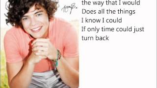 One Direction - I Wish lyrics on screen