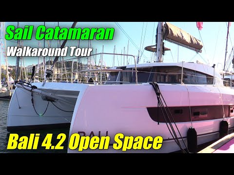 2022 Bali 4.2 Open Space Sail Catamaran - Walk Through Tour - 2022 Miami Boat Show 2022 Bali 4.2 Open Space Sail Catamaran - Walk Through Tour - 2022 Miami Boat Show