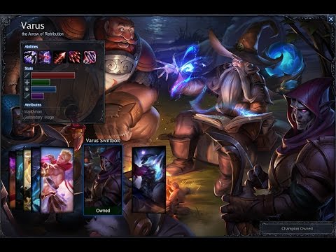Varus Swiftbolt Skin Spotlight Gameplay 1080p HD League Of Legends