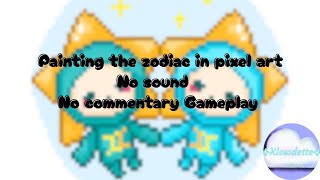 Painting the zodiac - no sound - no commentary gameplay - Bitcolor 