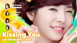 Girls&#39; Generation - Kissing You (Line Distribution + Lyrics Karaoke) PATREON REQUESTED