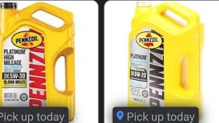 Pennzoil oils what is the difference - Pennzoil High Mileage, Ultra Platinum, Regular Platinum 