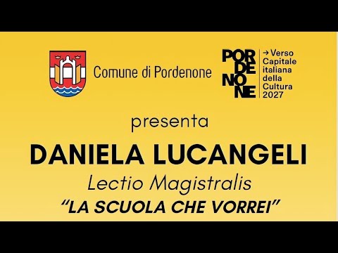 Daniela Lucangeli - Lectio Magistralis "La scuola che vorrei" (versione corretta)