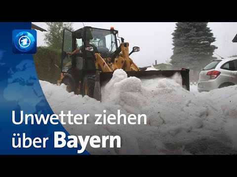Unwetter ziehen über Bayern