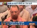 Mathura: Uttar Pradesh CM Yogi Adityanath celebrates Holi in Barsana