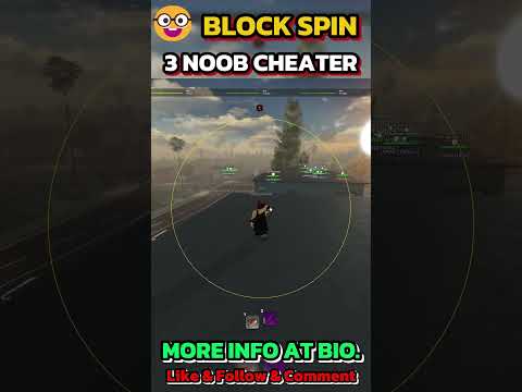 BlockSpin 3 NOOBS HACKER WANT ME 🤓#robloxscript #blockspin #robloxscript