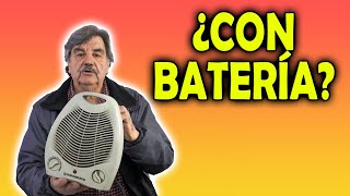 Hago funcionar una ESTUFA ELÉCTRICA con BATERÍA