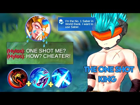 M3 SABER CORE🔥😱! THE ONE SHOT KING IS BACK!! TOP GLOBAL SABER