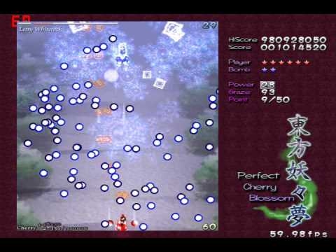 Perfect Cherry Blossom (Touhou 7) Stage 1 (Lunatic difficulty)