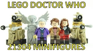 YouTube thumbnail: LEGO IDEAS DOCTOR WHO 21304 SET MINIFIGURES