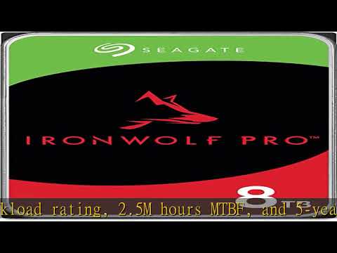 Seagate IronWolf Pro 8TB Enterprise NAS Internal HDD Hard Drive – CMR 3.5 Inch SATA 6Gb/s 7200 RPM