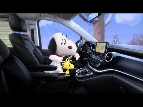 THE PEANUTS GANG discovers the Mercedes V-Class