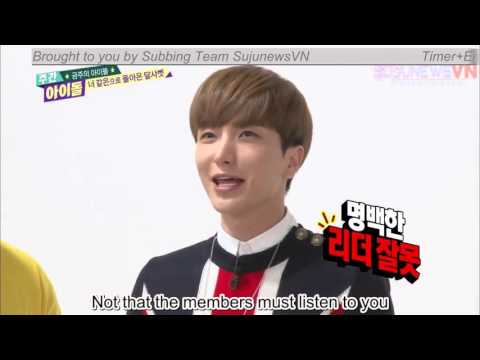 [ENGSUB][SUJUNEWSVN] Leeteuk mentions Devil Maknae Kyuhyun on Weekly Idol