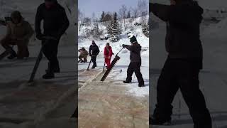 FROZEN- Disney Frozen HEART. REAL LIFE ICE CUTTING. #shorts #shortvideo #frozen #subscribe