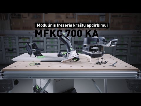 Akumuliatorinis modulinis frezeris kraštų apdirbimui Festool MFKC 700 KA EB-Basic | 578013 video