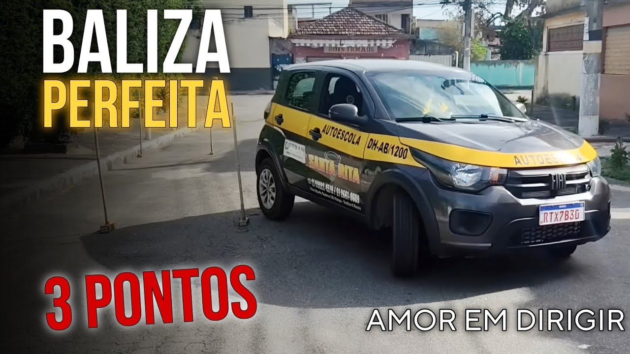 Baliza de 3 pontos - Passo a passo com todos os detalhes - Amor em Dirigir