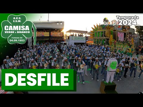 Camisa Verde e Branco 2025 | Bateria no desfile oficial | Samba ao vivo - #DesfileLIGASP25