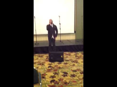 Corey Barrett sings at  Gerald Pace's Afterglow in St. Louis