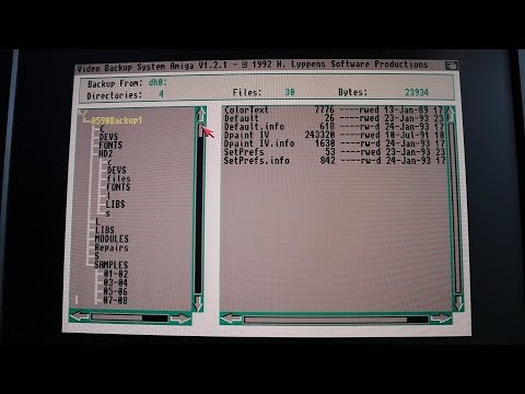 Amiga Video Backup System - Part 3 - File and Hard Disk Backup and Restore