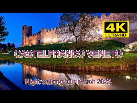Castelfranco Veneto virtual walking tour March 2023, Night
