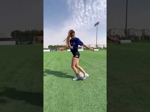 Gymnastics + football 💙 #youtubeshorts #football #footballskills