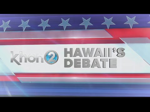 Hawaii's Debate (full hour with governor, lt. governor candidates)