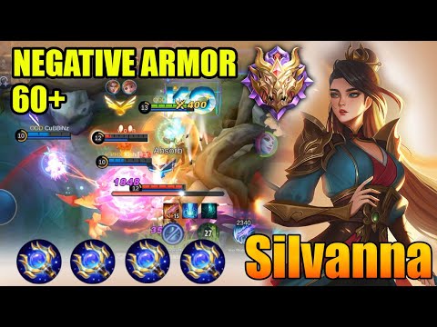 Genuis Wand For Silvanna? - The Negative Armor Best Build 2021 - Top Global Silvanna Gameplay | MLBB