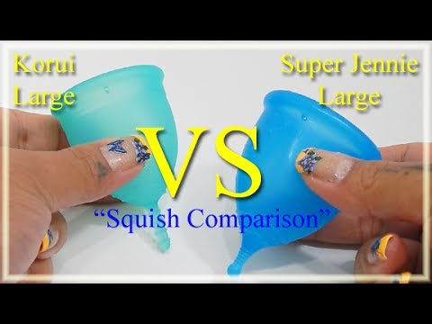 Korui Lg vs Super Jennie Lg "Squish" - Menstrual Cup