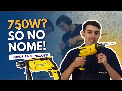 Furadeira de Impacto 1/2Pol 750W 127V MFI MENEGOTTI-40790109 - Vídeo