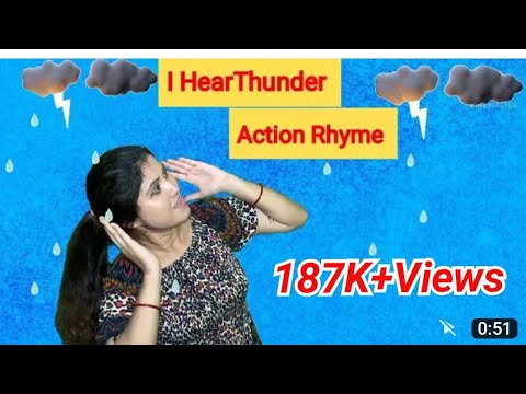 I Hear Thunder Action Rhyme