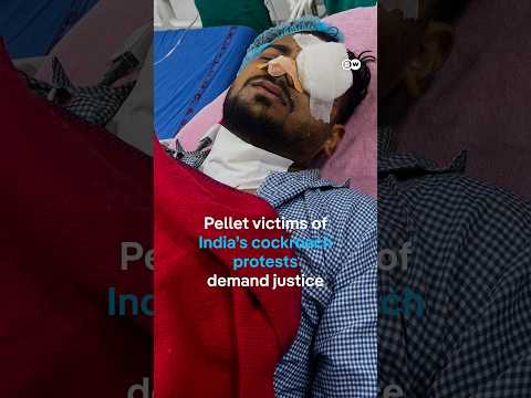 Pellet victims of India’s cockroach protests demand justice | DW News