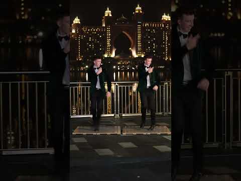 STAYIN' ALIVE in DUBAI!!! #gardinerbrothers #beegees #shorts