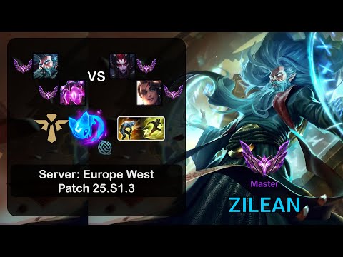 Zilean Support +Vel'Koz vs Elise + Samira - EUW Master - Patch 25.S1.3