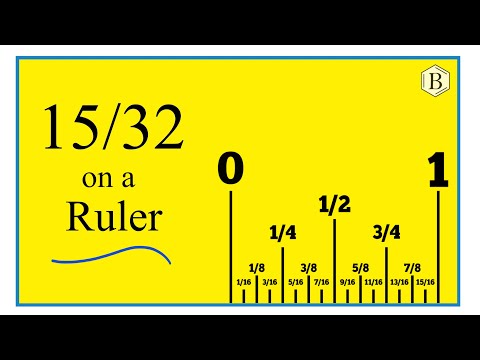 How to Find 15/32 on a Ruler or Tape Measure