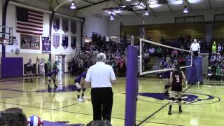 preview picture of video '3/17/2014 Volleyball Sectionals Nuttall Middle School vs. Shelbyville - Set 1'