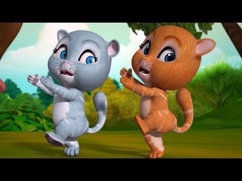 Do Billiyan Aur Ek Bandar | Hindi Rhymes for Children | Infobells