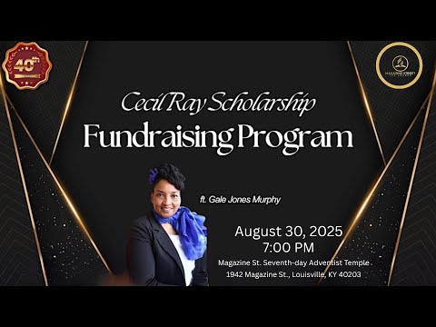 Cecil Ray Scholarship Fundraiser Concert |Ft. Gale Jones Murphy | August 30, 2025