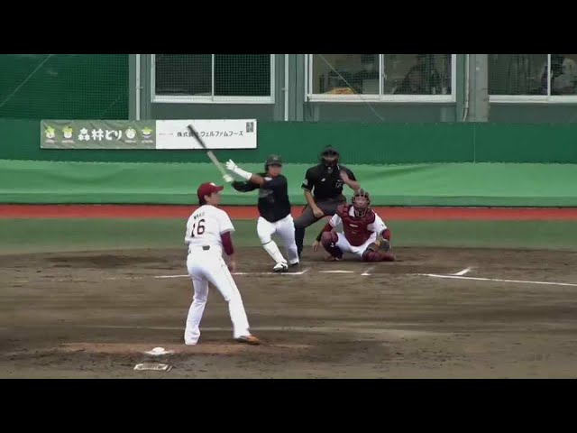 【ファーム】甘い球をしっかり捉えた!! マリーンズ・平沢が勝ち越しタイムリーヒット!! 2021/9/4 E-M(ファーム)