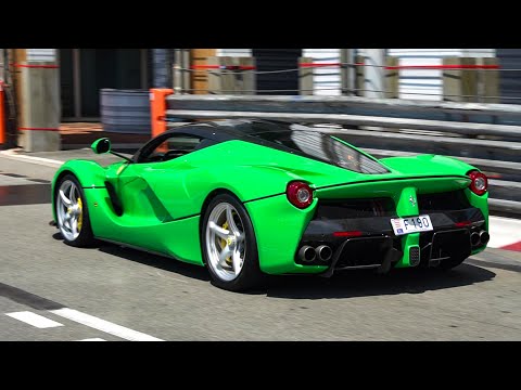 Monaco Supercars 2023 -2: Senna, Laferrari, Enzo, 918 Spyder, Carrera GT, Huracan STO, SF90...