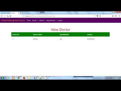 Hospital Management Project JSP MYSQL | Part 15 By Pankaj Panjwani