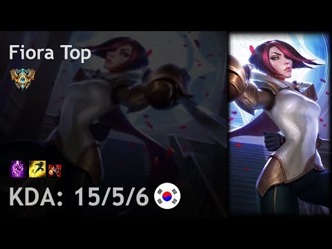 Fiora Top vs Camille - KR Challenger Patch 7.17