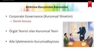 Kurumsal Yönetim Ders 1