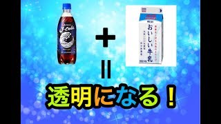 【実験】コーラ＋牛乳＝透明になる … 本当か？実験してみた！