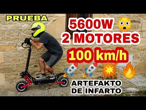 PATINETE ELÉCTRICO MÁS POTENTE 😵100 km/h!? 2 Motores 5600w (Voy a por Pan🤣) BRUUUTAL!!!🚀🔥💥