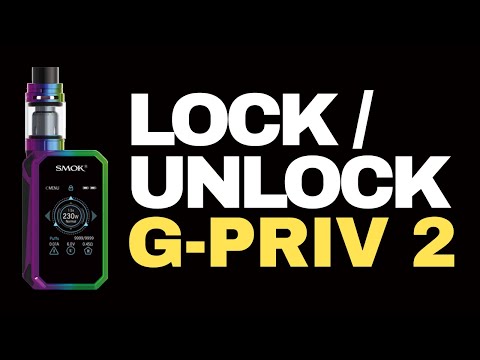 Part of a video titled SMOK G-Priv 2 - How to Lock and Unlock the Firekey (Fix ... - YouTube