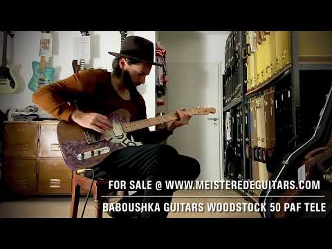 For sale at www.MEISTEREDEGUITARS.com- Baboushka Woodstock 50 PAF Kaleidoscope boutique custom shop!